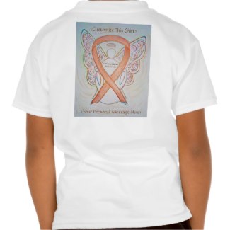 Childhood Cancer Awareness Ribbon Angel Art Shirts
